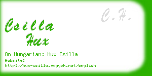 csilla hux business card